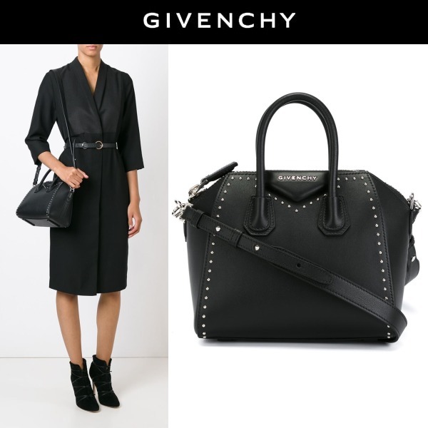 2016春夏 GIVENCHY ジバンシィスーパーコピー ☆スタッズ付Antigona 2WAYトート ブラック BB05114698